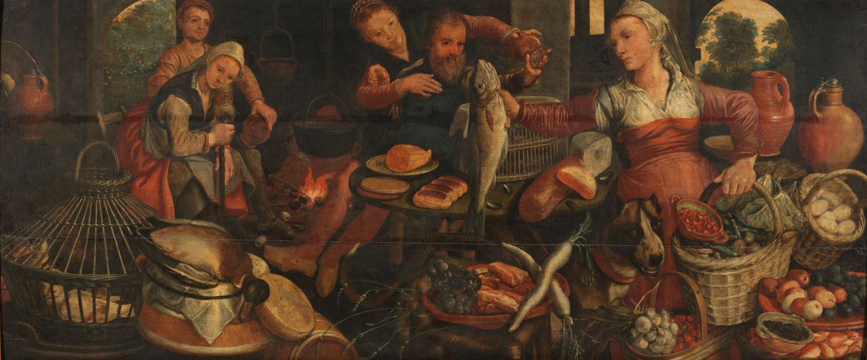 厨房场景 作者 彼得·埃森（Pieter Aertsen）