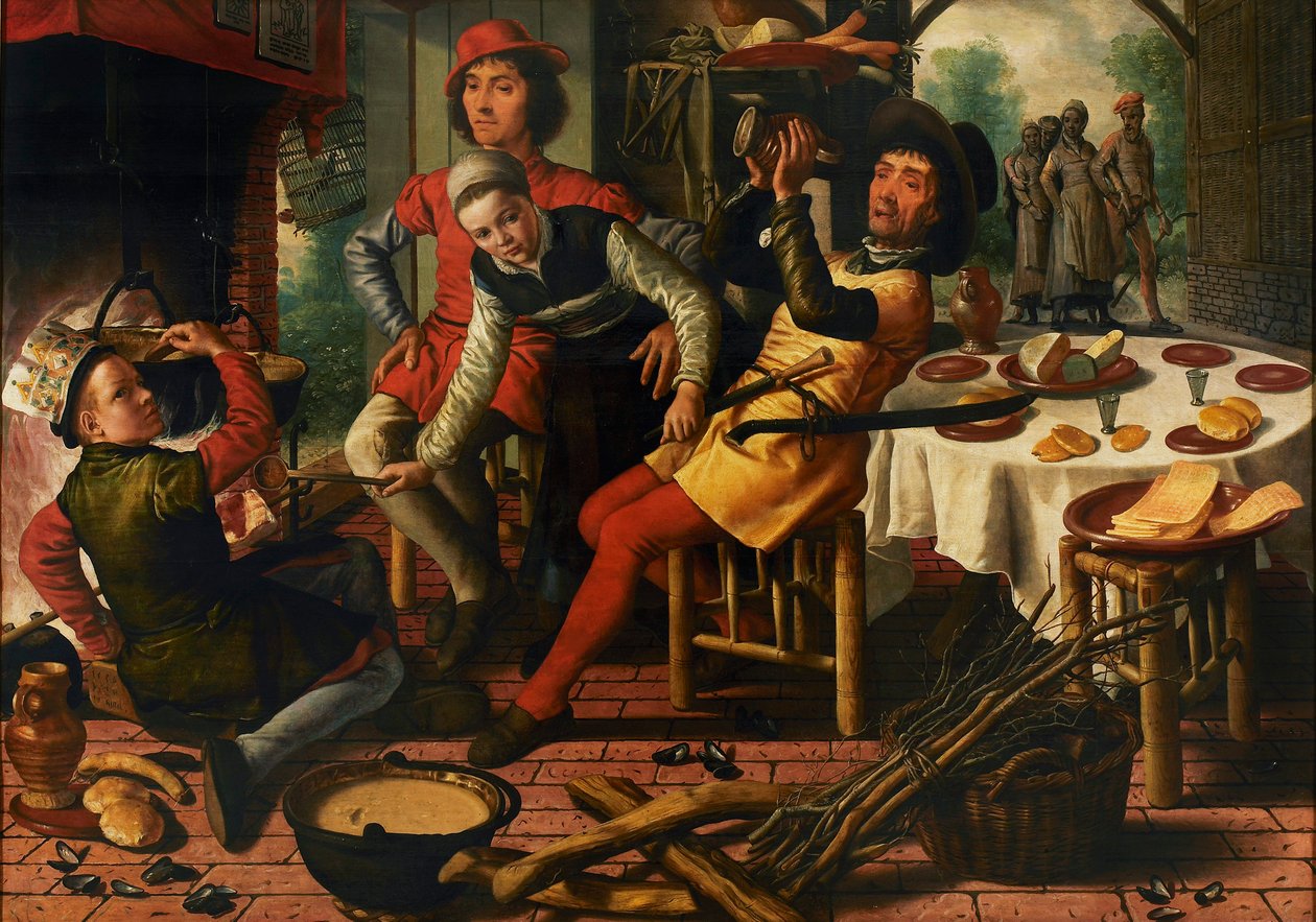 炉边的农民》，1556年。 作者 彼得·埃森（Pieter Aertsen）