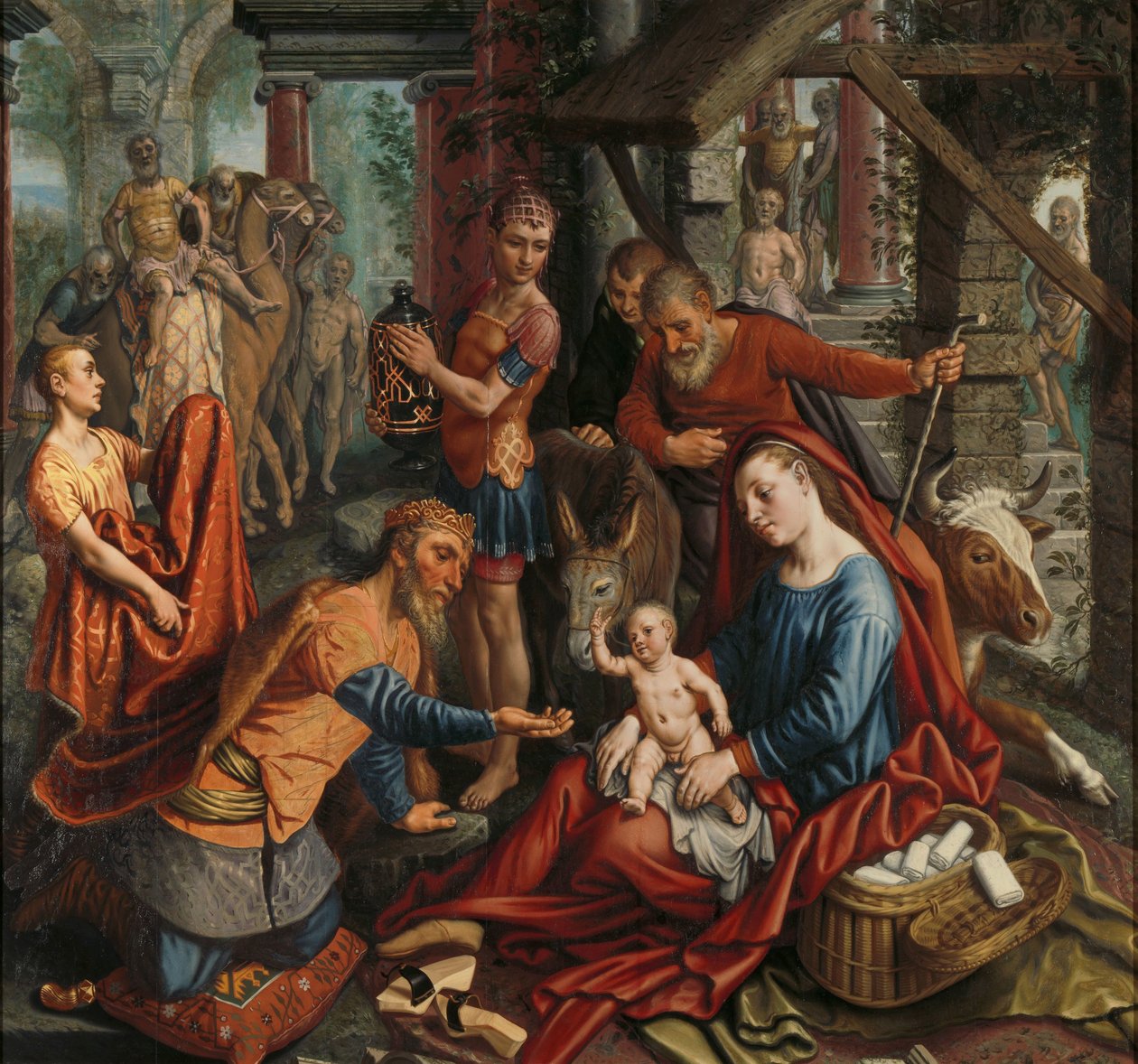玛吉的崇拜 作者 彼得·埃森（Pieter Aertsen）