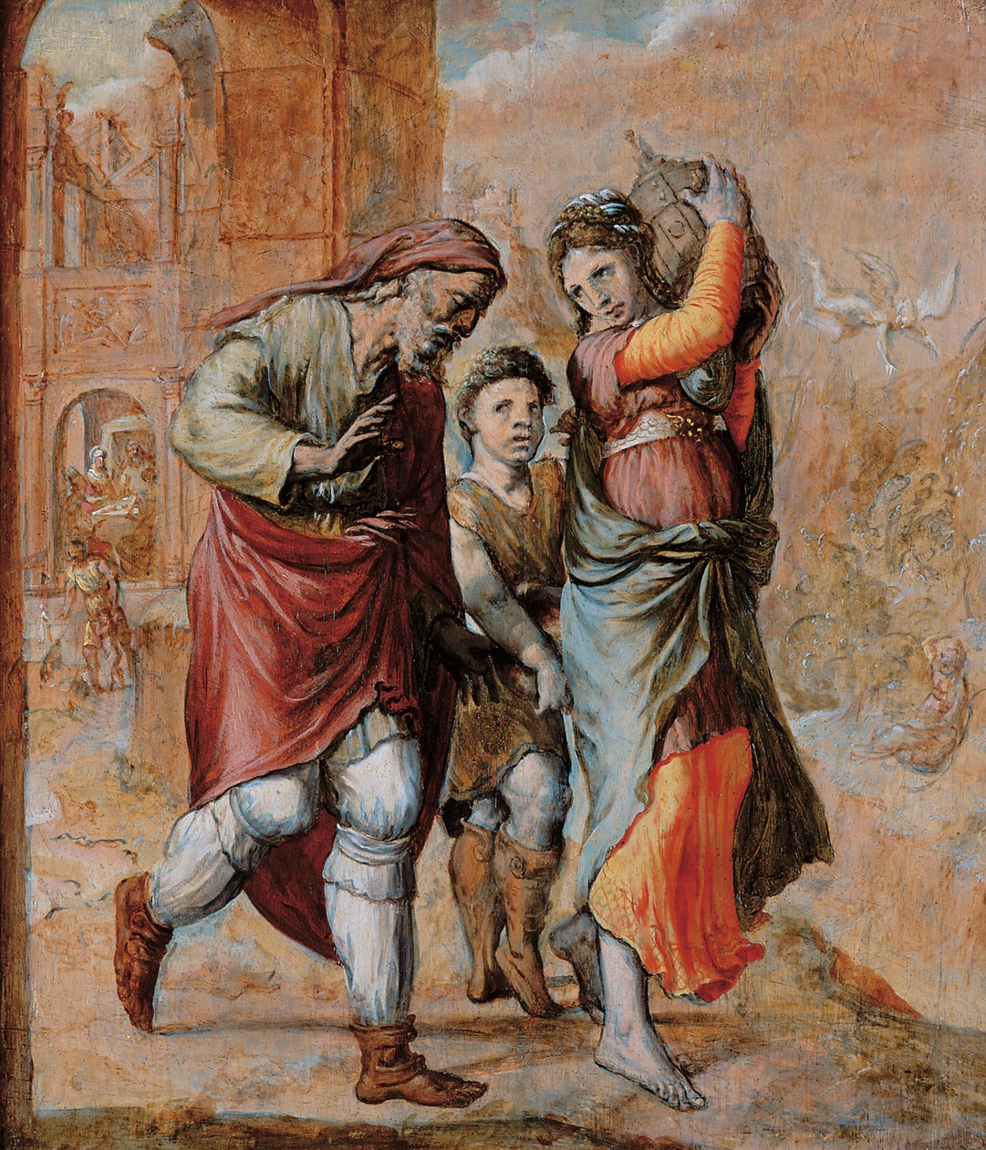 驱逐夏甲和以实玛利 作者 彼得·埃森（Pieter Aertsen）