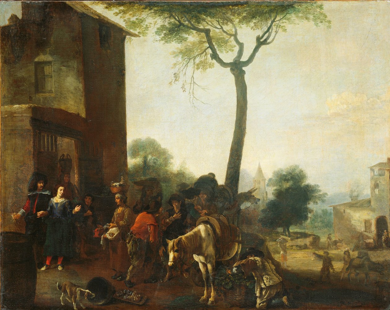 收获葡萄藤 作者 Pieter Bodding van Laer (人)