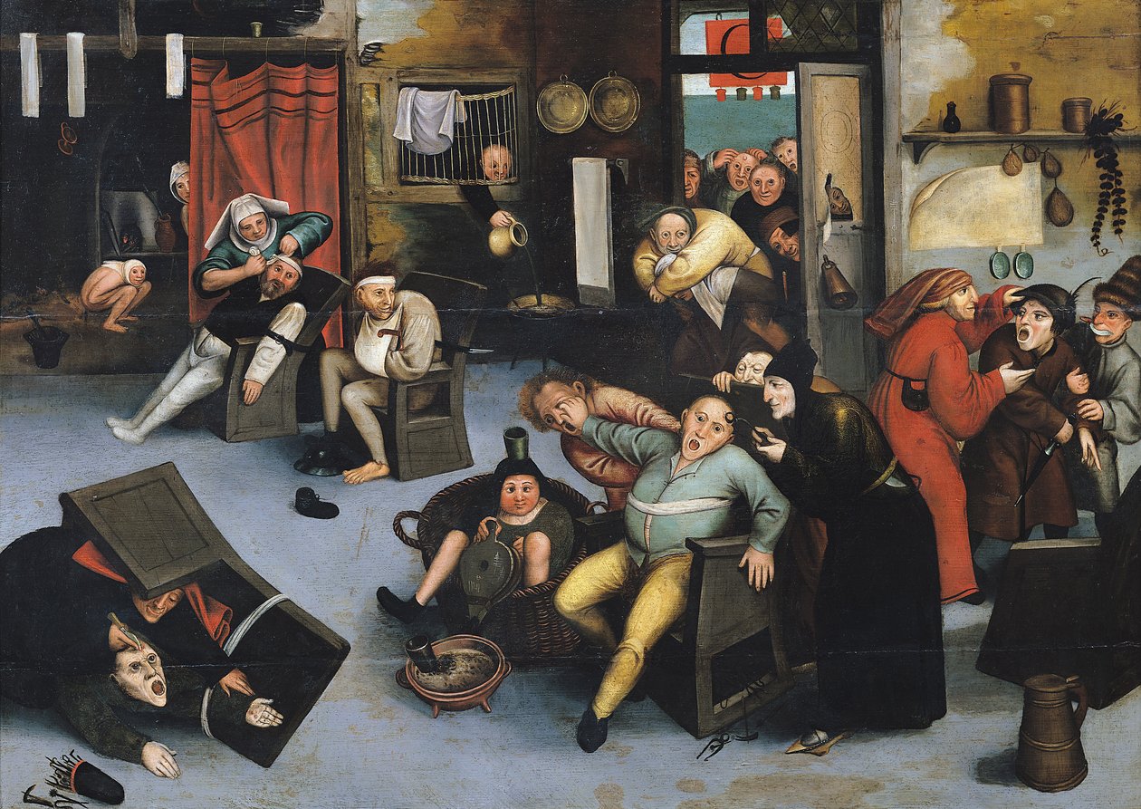 切除疯狂的石头或头部的操作 作者 彼得·布鲁格（Pieter Bruegel）