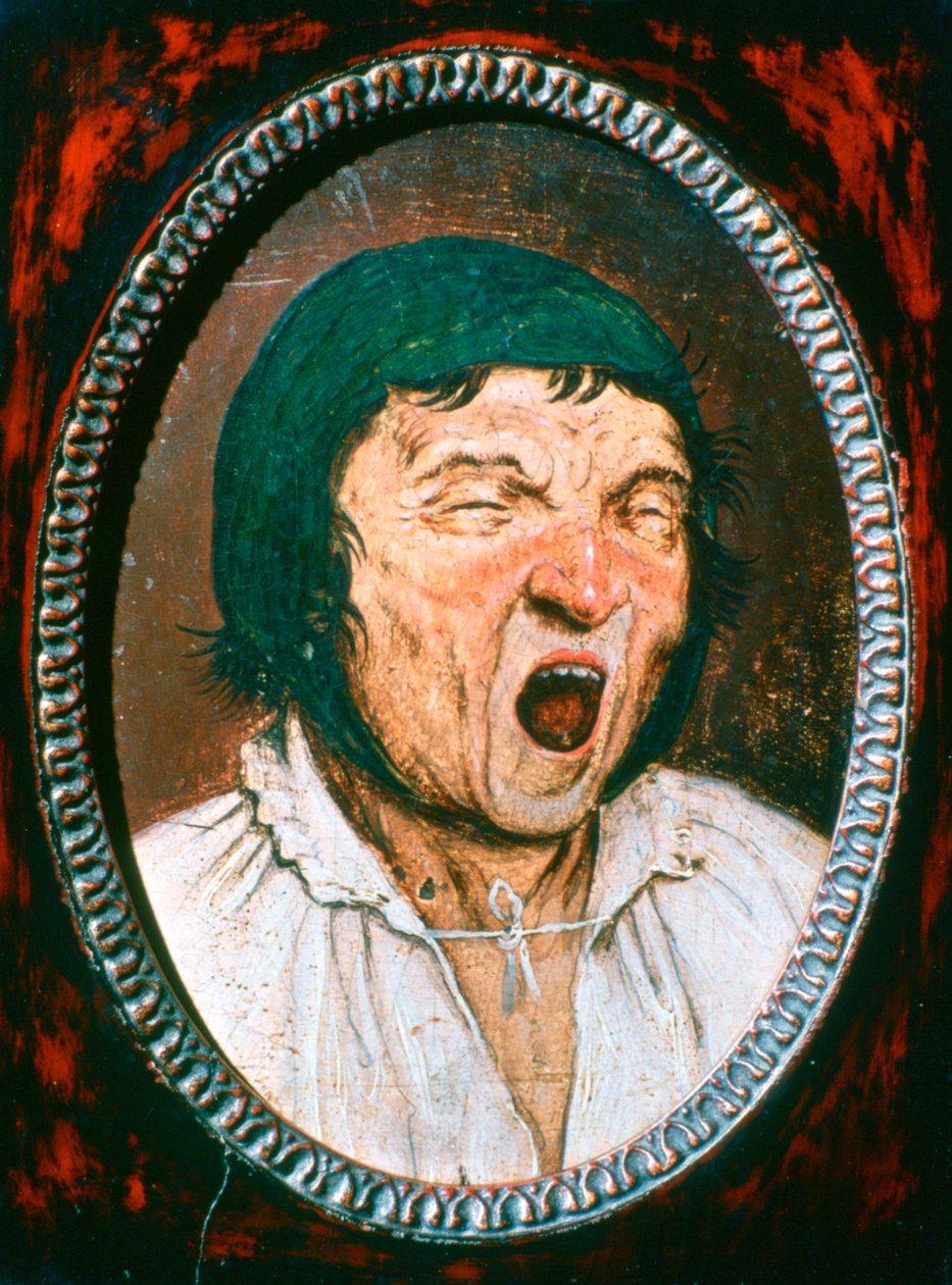 打哈欠的人，c1545-1569 作者 彼得·布鲁格（Pieter Bruegel）