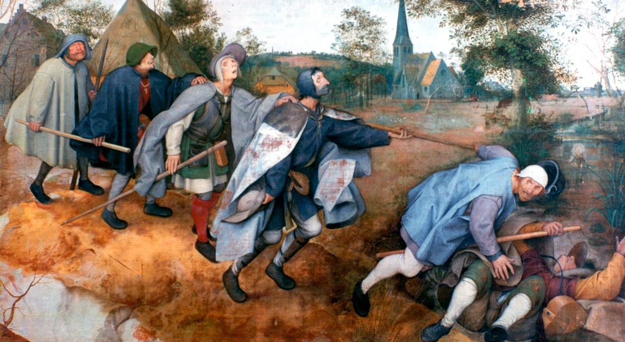 盲人寓言，1568年 作者 彼得·布鲁格（Pieter Bruegel）