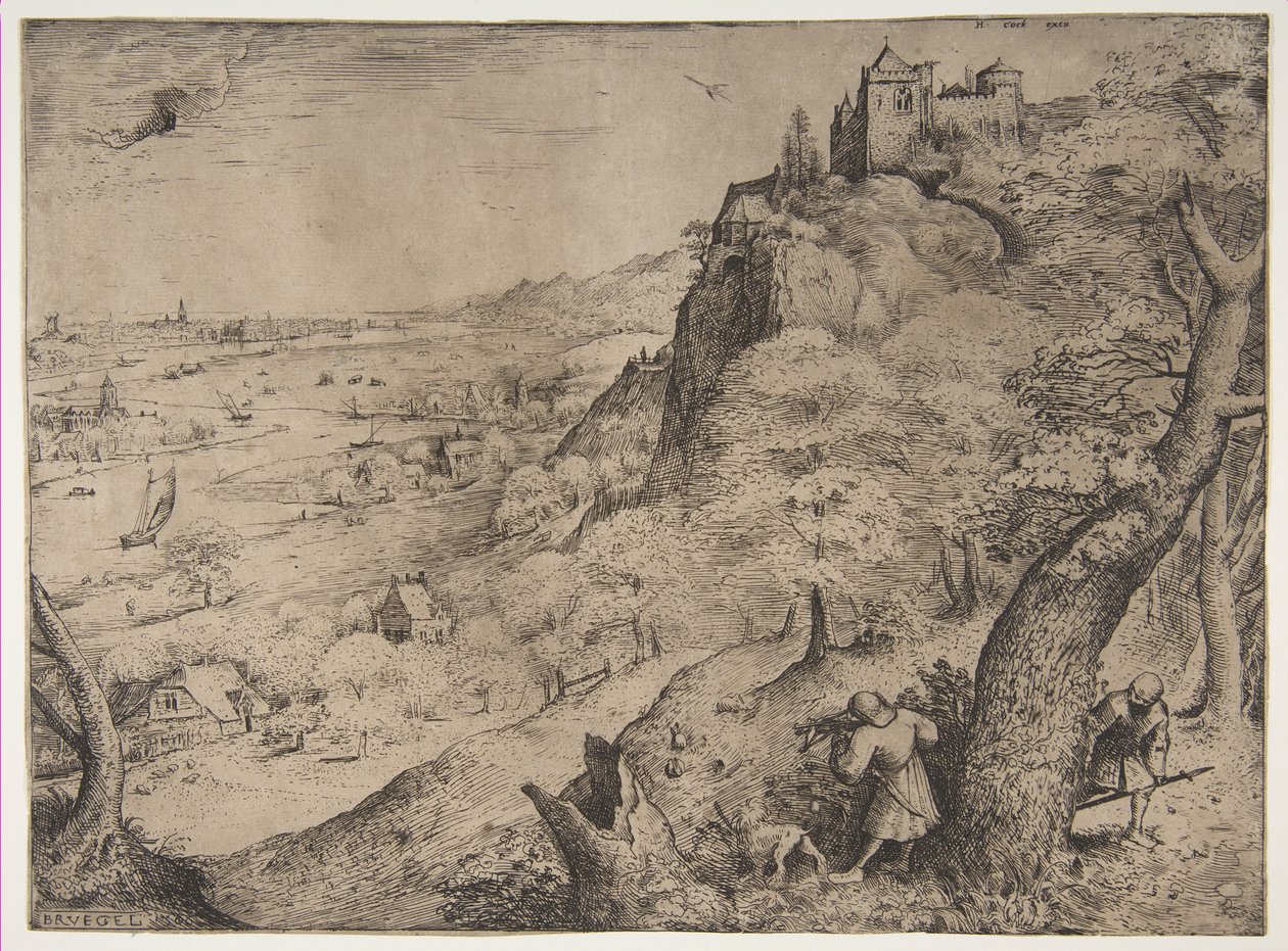 兔子狩猎，1560年。 作者 彼得·布鲁格（Pieter Bruegel）