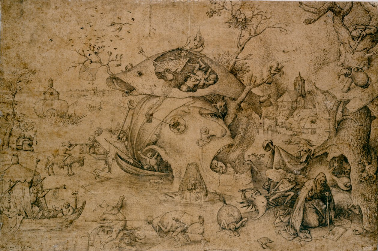 圣安东尼的诱惑》，16世纪 作者 彼得·布鲁格（Pieter Bruegel）