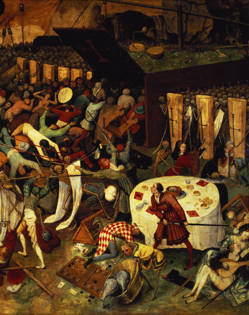死亡的胜利，右下部分的细节，1562 作者 彼得·布鲁格（Pieter Bruegel）