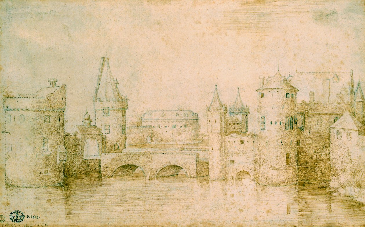 荷兰阿姆斯特丹的古代防御工事景观，1562年 作者 彼得·布鲁格（Pieter Bruegel）