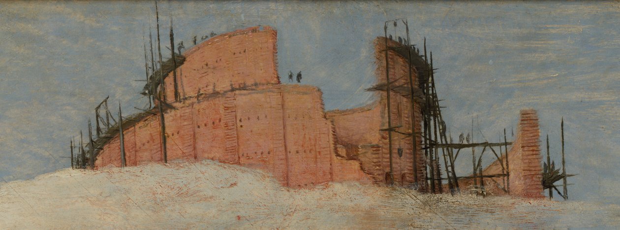 维也纳巴别塔的细节 作者 彼得·布鲁格（Pieter Brueghel）