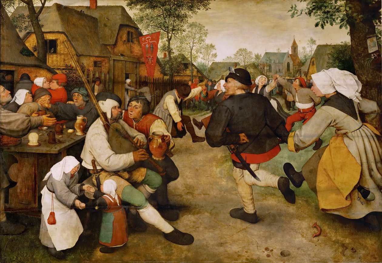 德语: Bauerntanz 农民舞 作者 彼得·布鲁格（Pieter Brueghel）