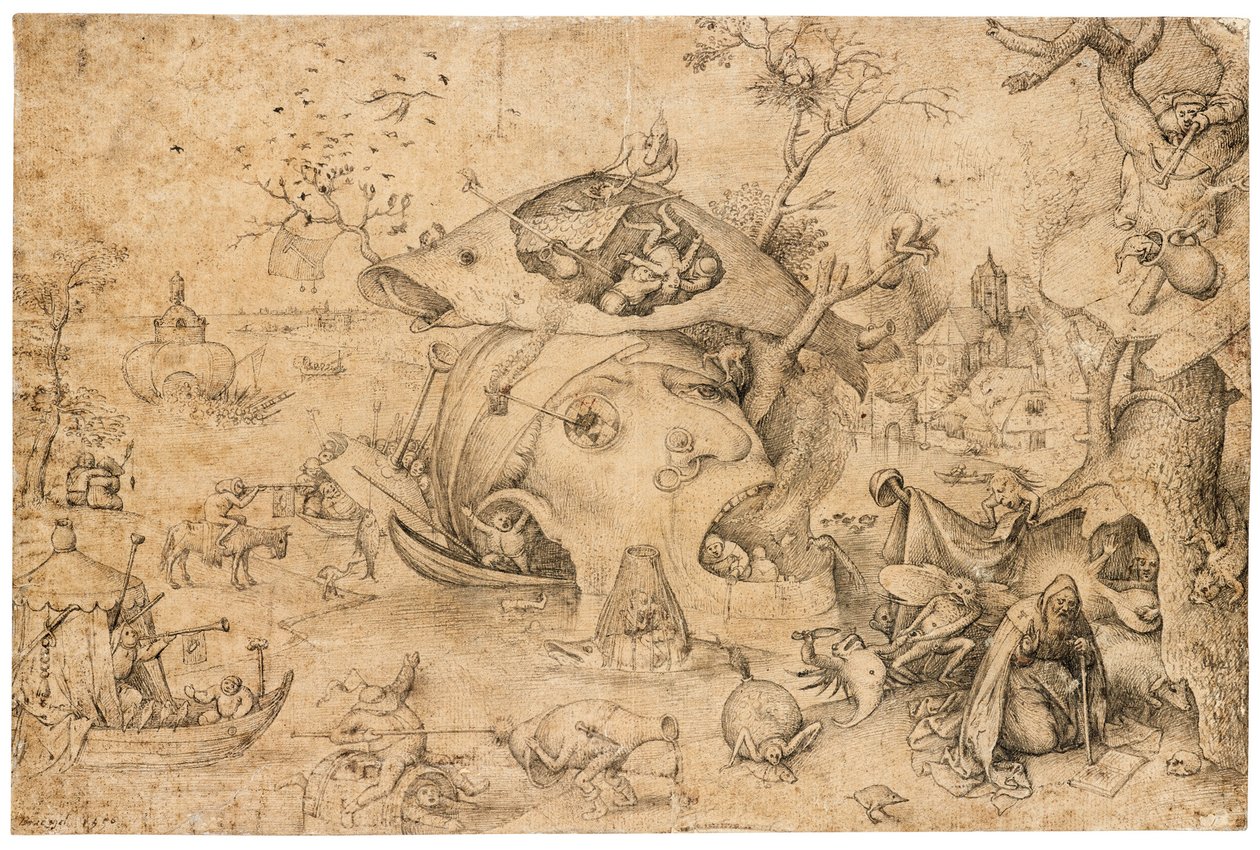 圣安东尼的诱惑 作者 彼得·布鲁格（Pieter Brueghel）