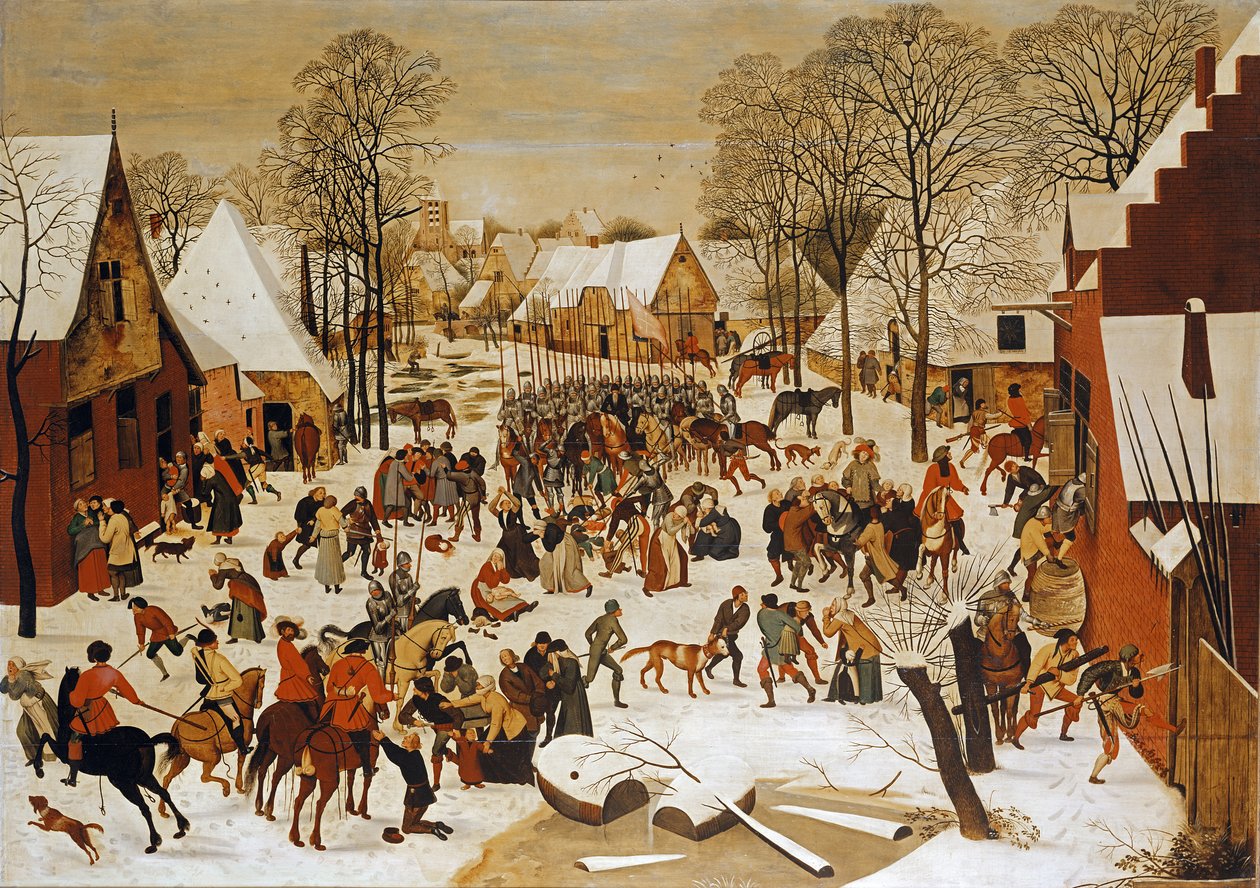 与无辜者大屠杀的冬天场面 作者 彼得·布鲁格（Pieter Brueghel）