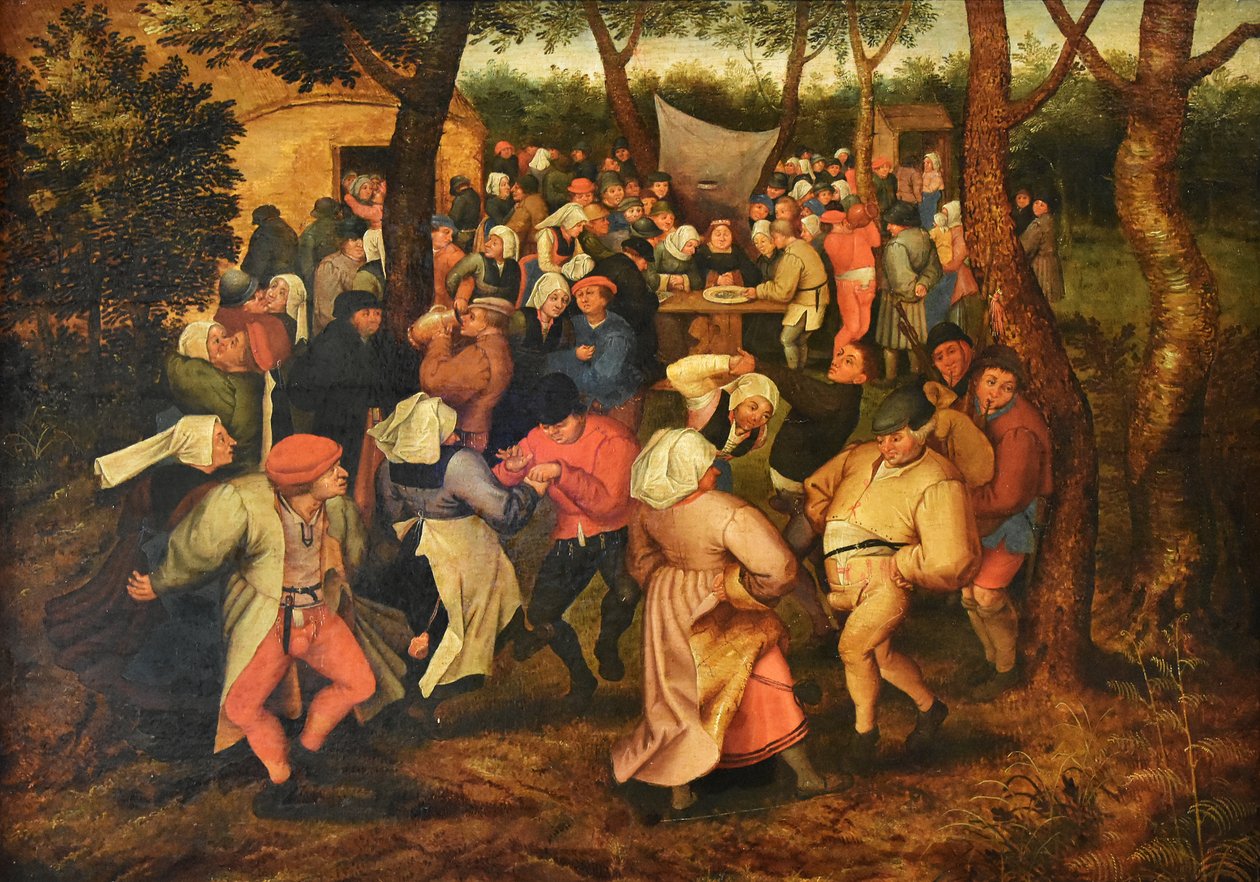 荷兰语：农民婚礼舞 作者 彼得·布鲁格（Pieter Brueghel）