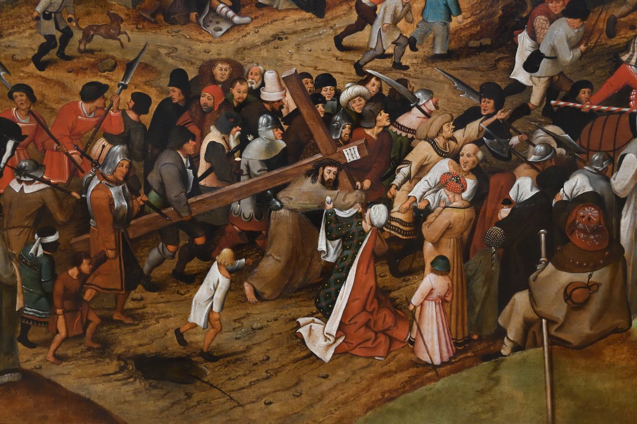 德语：Die Kreuztragung 通往髑髅地之路 作者 彼得·布鲁格（Pieter Brueghel）