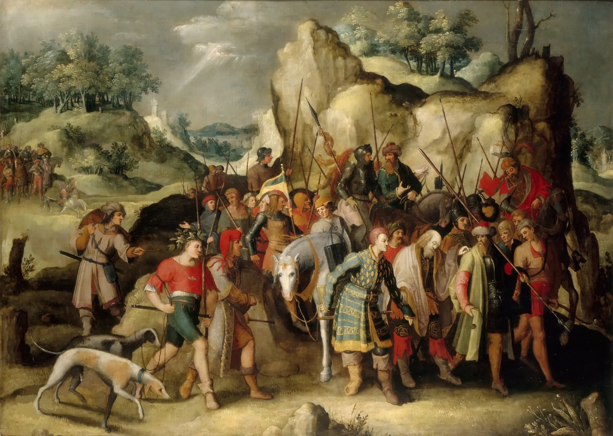 圣保罗的皈依。 作者 彼得·布鲁格（Pieter Brueghel）