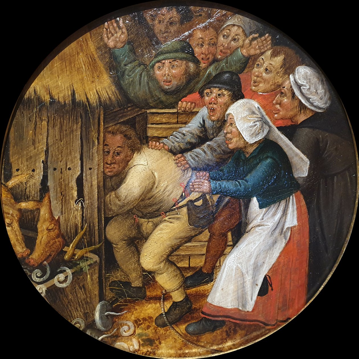 醉汉被推进猪圈 作者 彼得·布鲁格（Pieter Brueghel）