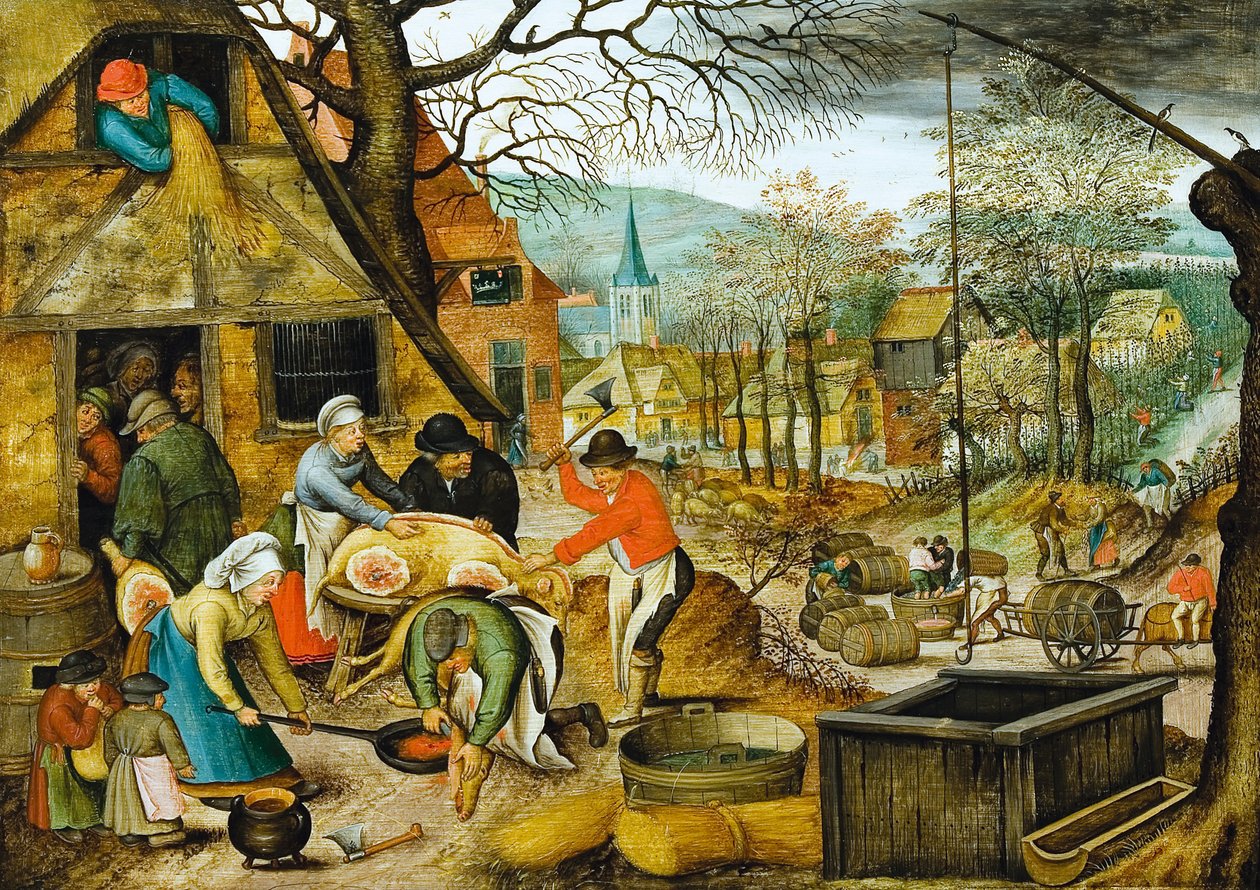 四季》。秋天，16世纪下半叶。 作者 彼得·布鲁格（Pieter Brueghel）