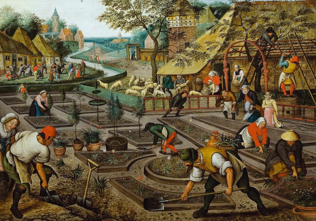 四季》：春天，第16世纪下半叶。 作者 彼得·布鲁格（Pieter Brueghel）