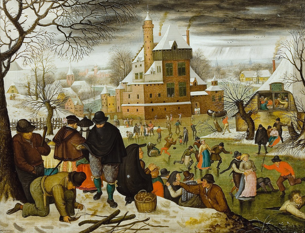 四季》（The Four Seasons）。冬季，16世纪下半叶。 作者 彼得·布鲁格（Pieter Brueghel）