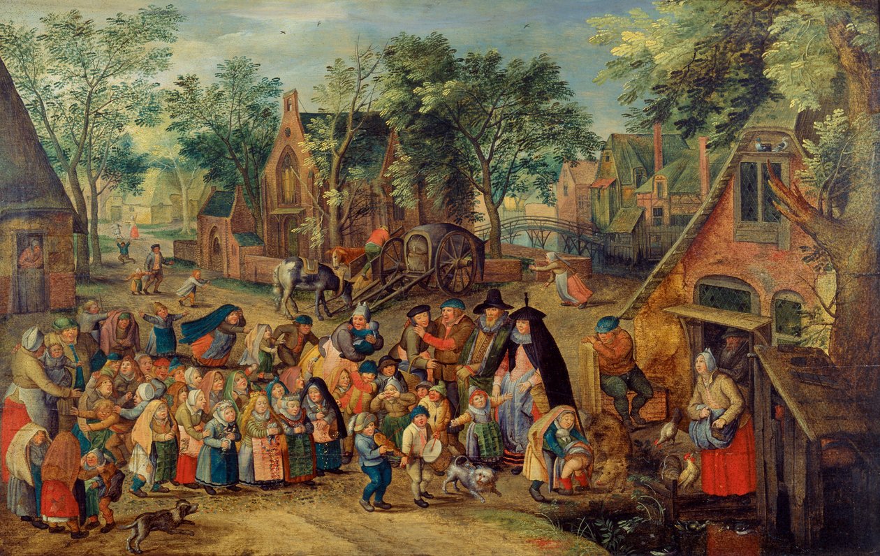 五旬节新娘游戏c。 1620 作者 彼得·布鲁格（Pieter Brueghel）