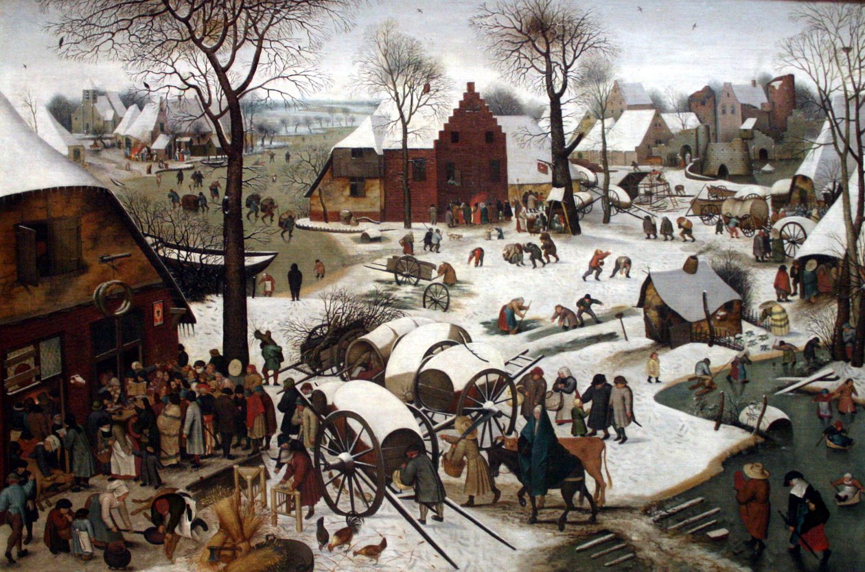 伯利恒的人口普查 作者 彼得·布鲁格（Pieter Brueghel）