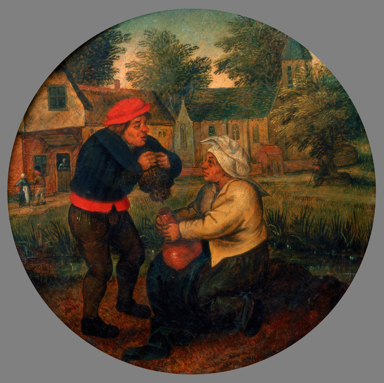 身份不明的佛兰德谚语，16世纪末17世纪 作者 彼得·布鲁格（Pieter Brueghel）