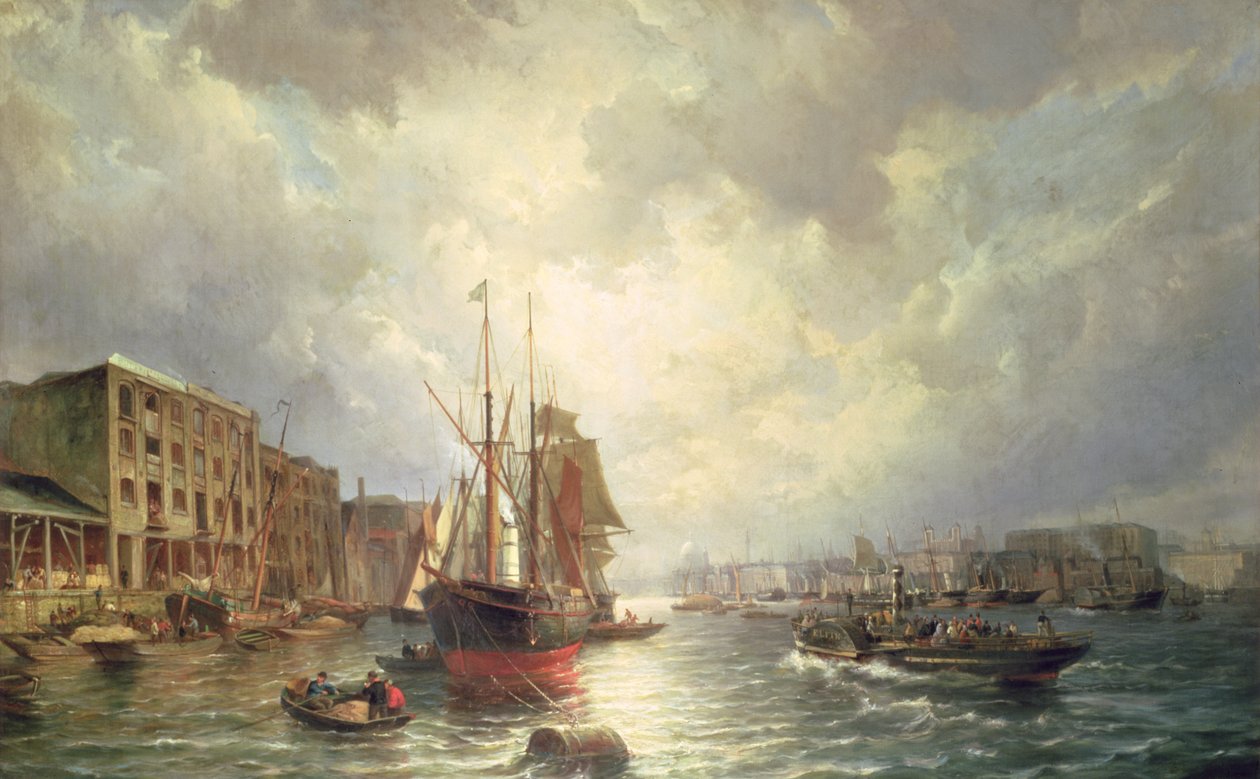 伦敦池，1861年 作者 彼得·克里斯蒂安（Pieter Christiaan Cornelis Dommelshuizen）