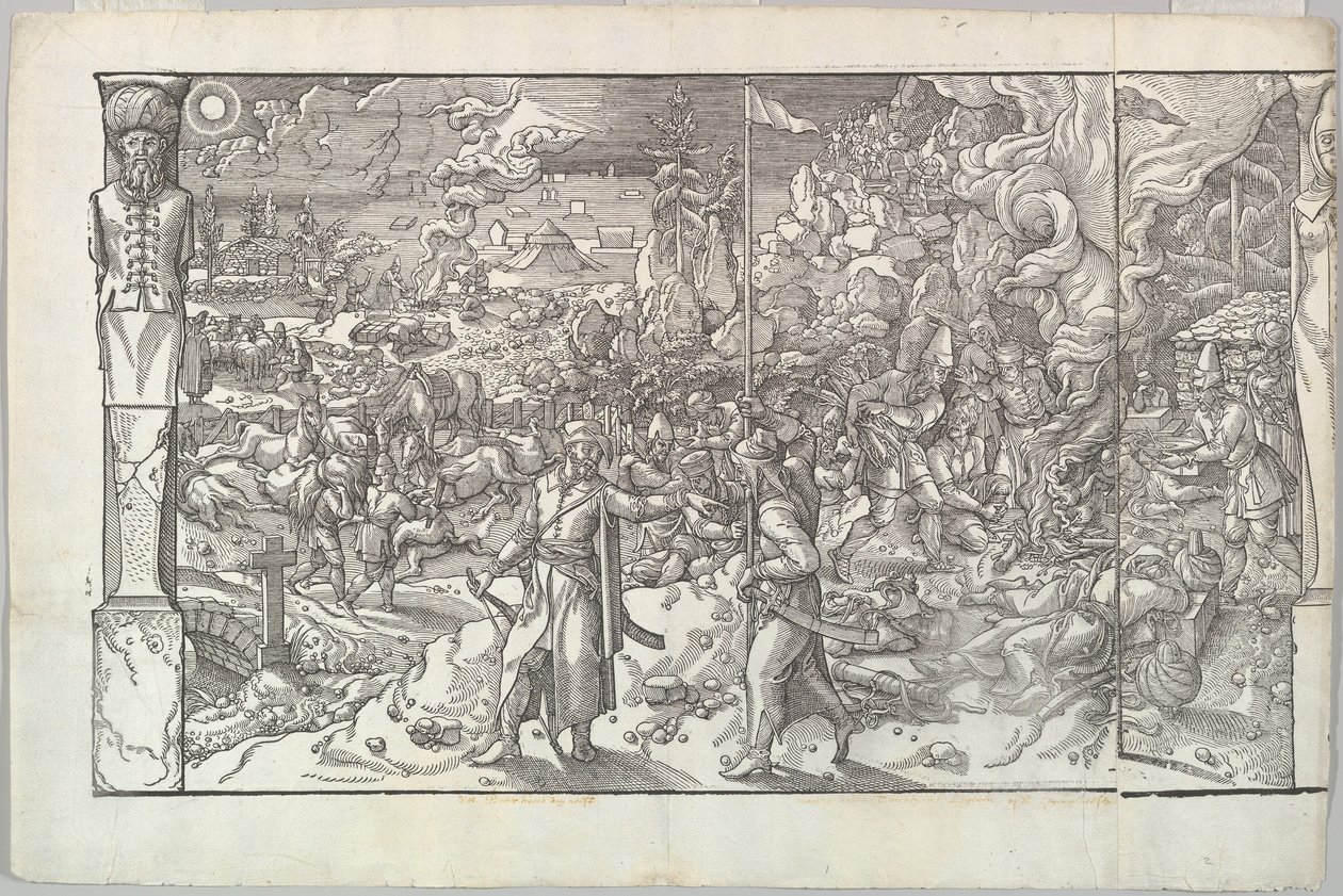 Ces Moeurs et fachons de faire de Turcz 土耳其人的习俗和时尚，16世纪。 作者 Pieter Coecke the Elder, Coeck, Aelst Pieter Coecke van Aelst, Van Aelst Pieter Coecke van。