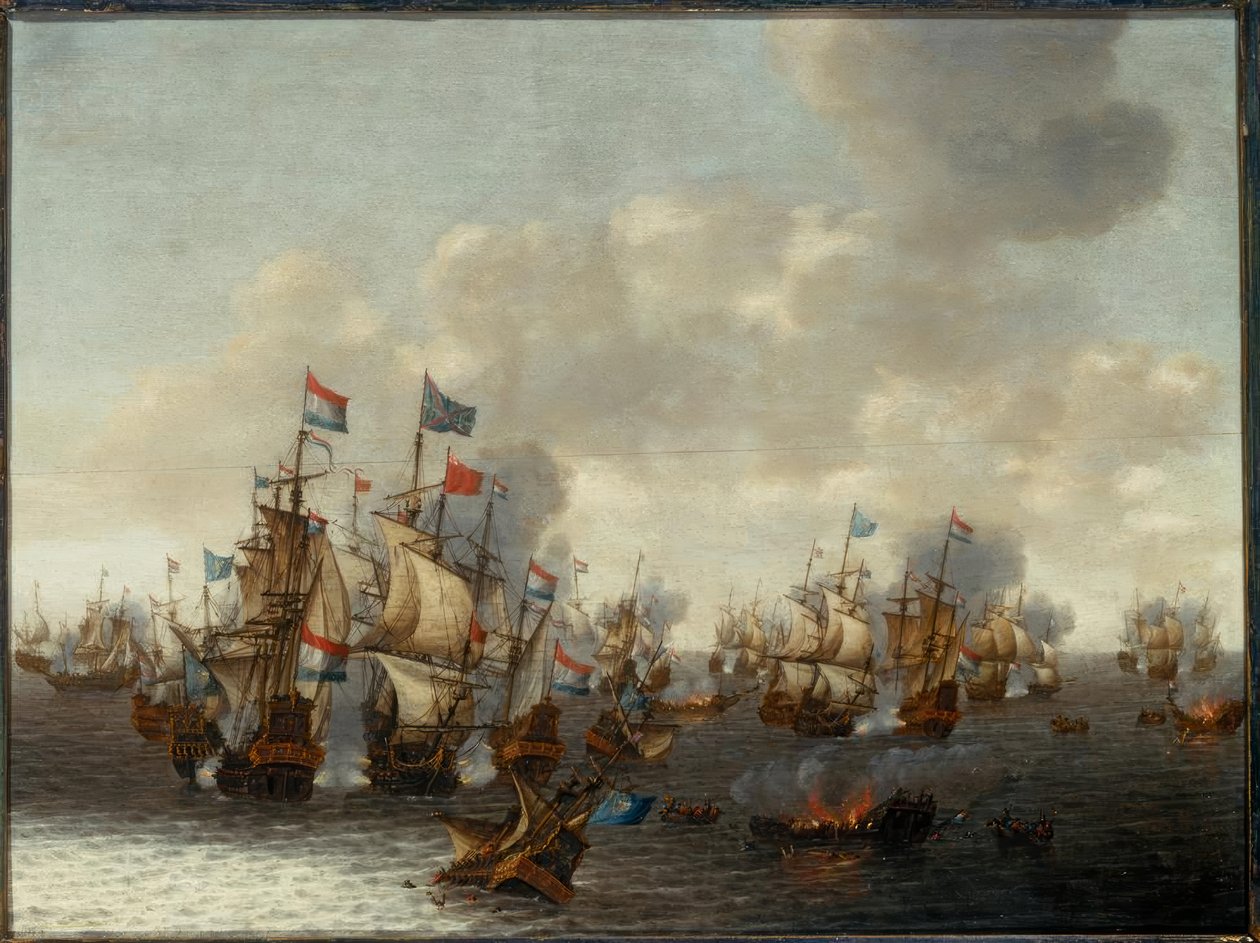 四天海战 作者 彼得·科尼利斯（Pieter Cornelisz）。苏斯特