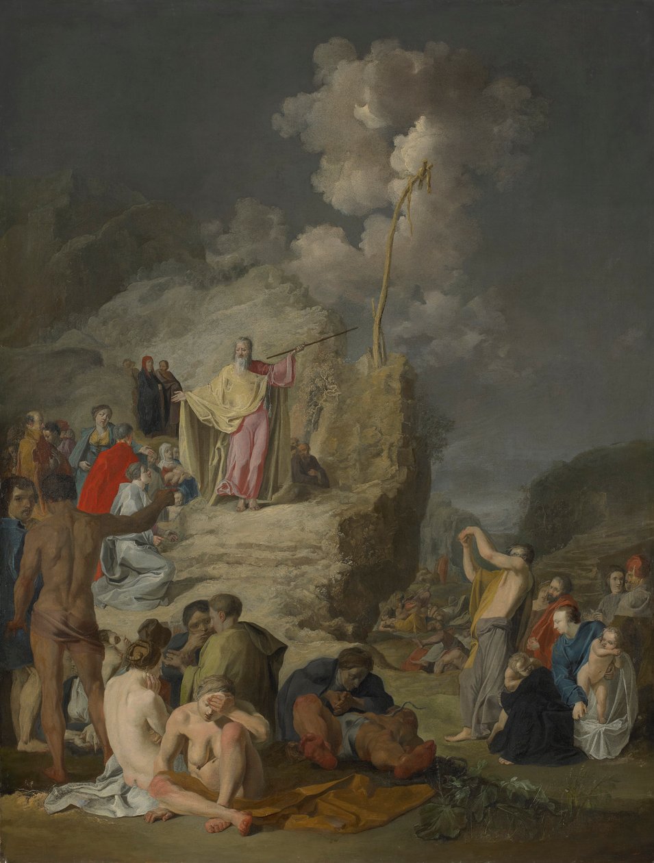 摩西与铜蛇 作者 彼得·弗朗斯（Pieter Fransz）。德·格里伯