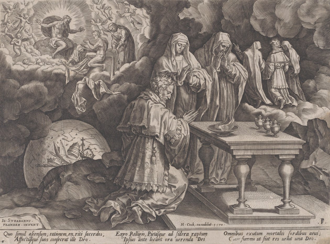 老年和死亡，摘自《人类生命历程》，1570年。 作者 彼得·弗纽斯