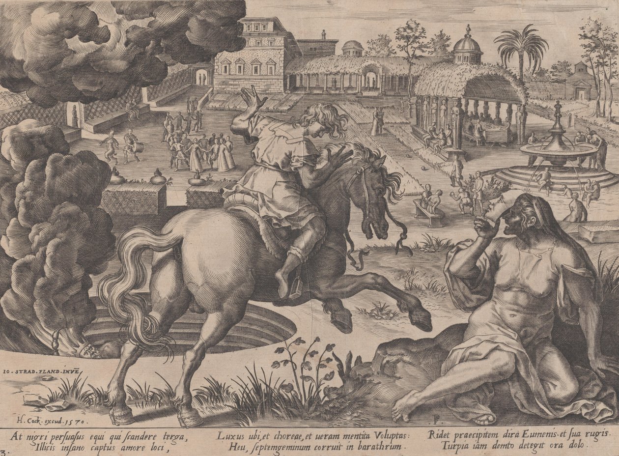 奢侈品的诱惑，摘自《人类生活的历程》，1570年。 作者 彼得·弗纽斯