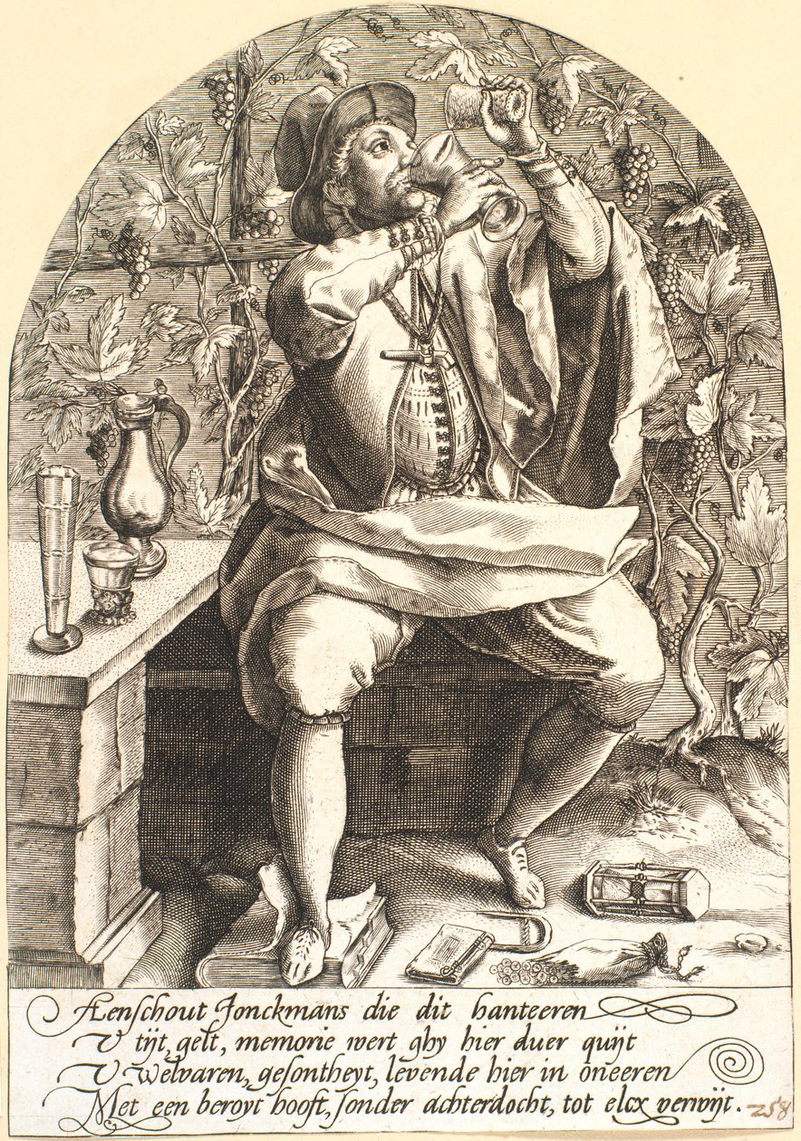 上帝，对醉酒的讽刺 作者 彼得·古斯（Pieter Goos）