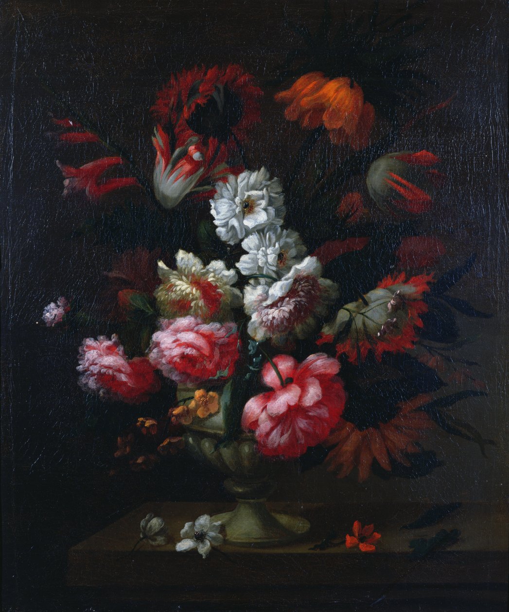 瓮中的鲜花静物（一对78177） 作者 彼得·哈迪姆