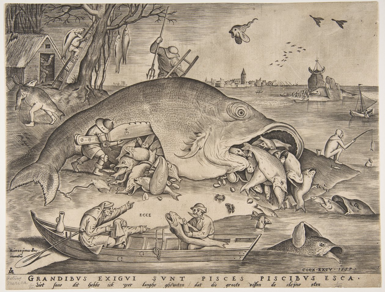 大鱼吃小鱼, 1557 作者 彼得·海登·范德