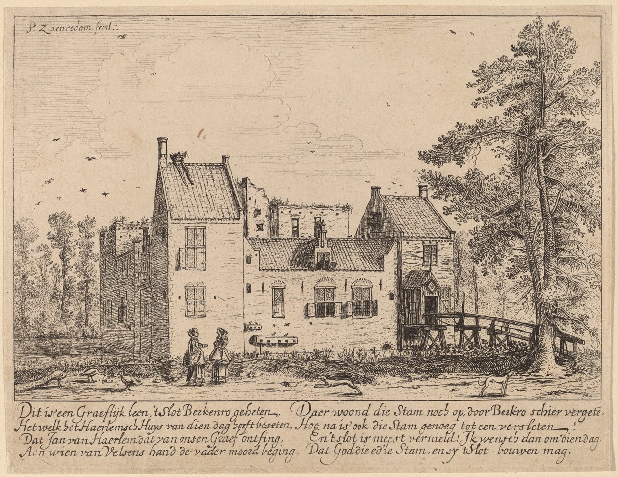 桦木堡 作者 彼得·詹斯·塞伦丹（Pieter Jansz Saenredam）