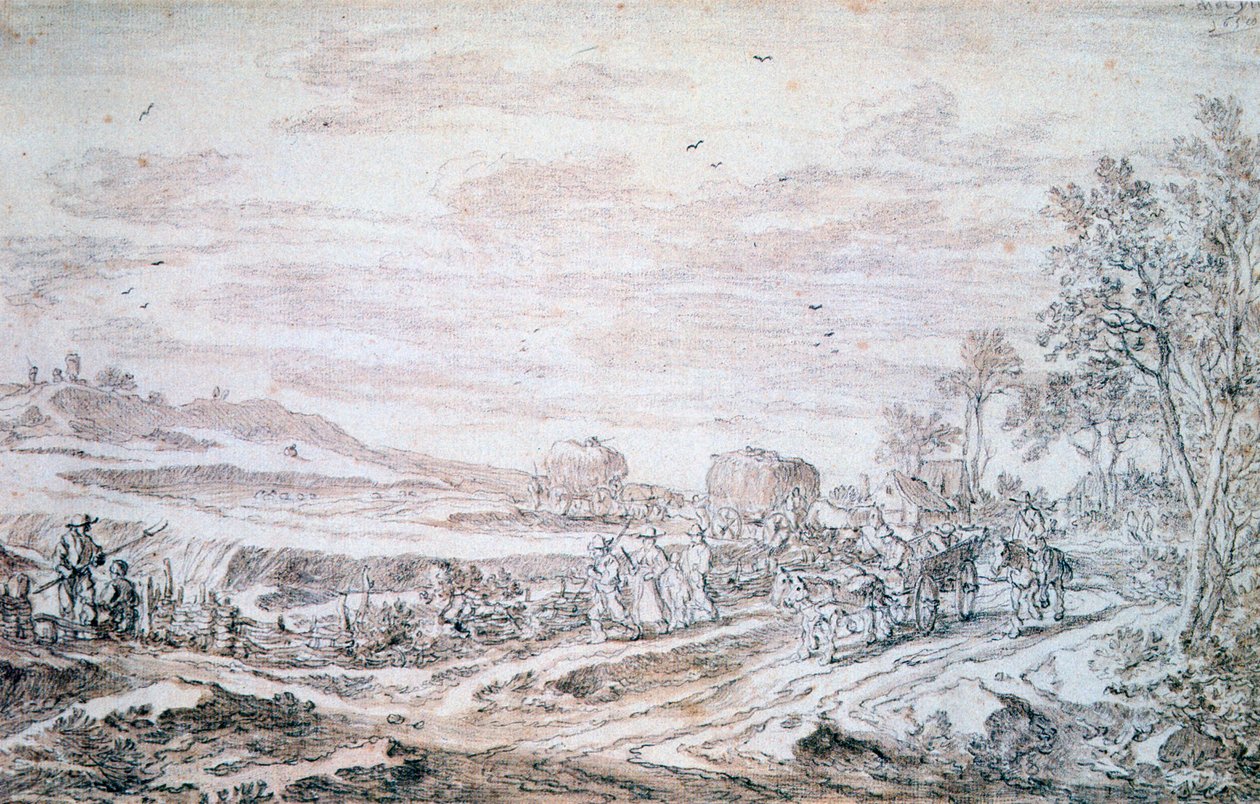 收割者风景，c1615-1661 作者 彼得·莫林