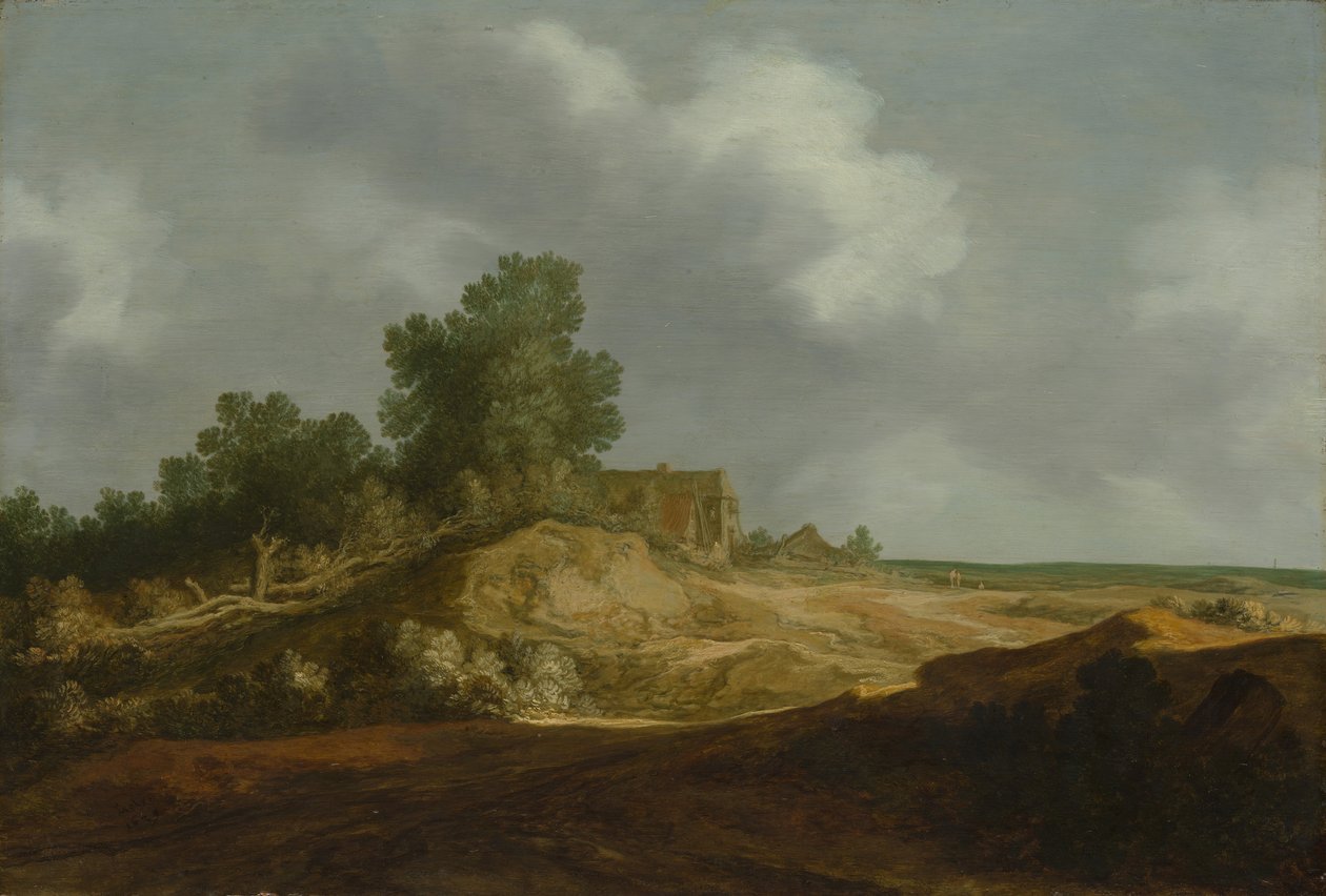 景观与小屋，1629年。 作者 彼得·莫林