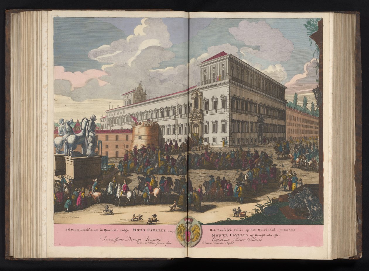 基里纳莱广场（Piazza del Quirinale te Rome
Palatium Pontificium in Quirinali vulgo Mons Caball（......）（物体上的标题） 作者 彼得申克（一）