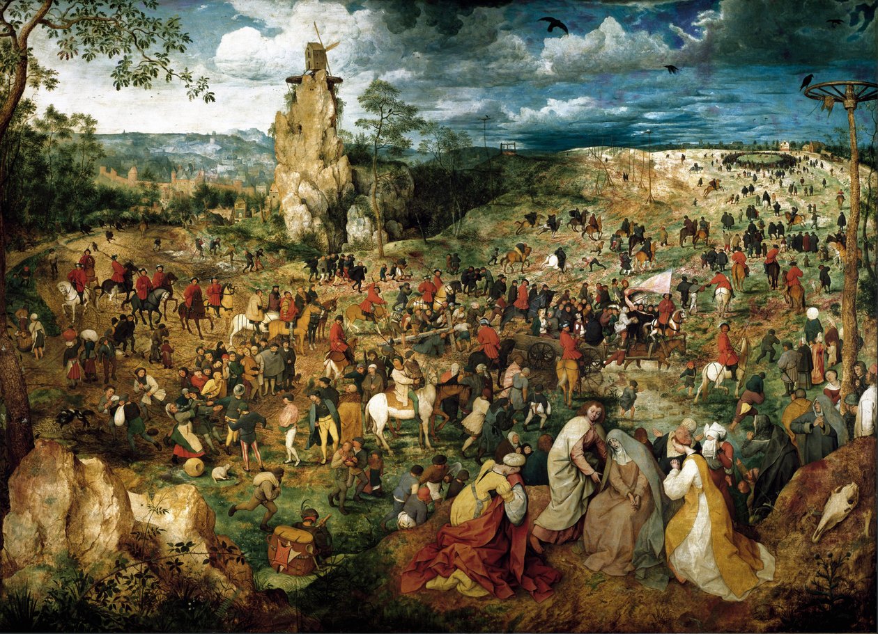 La Montee au Calvary (The Carriage of the Cross) Pieter Bruegel the Elder（或 Pierre Breugel 或 Peter Brueghel 或 Breughel）的绘画 作者 彼得·布鲁格（Pieter Bruegel）
