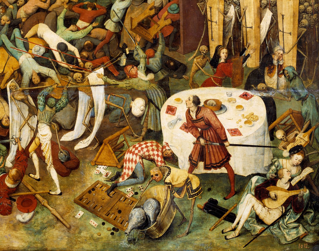 死亡的胜利 老彼得-勃鲁盖尔（或Breugel或Brueghel或Breughel）（1525-1569）的画作 16世纪 太阳。117x162厘米 普拉多博物馆，马德里 作者 彼得·布鲁格（Pieter Bruegel）