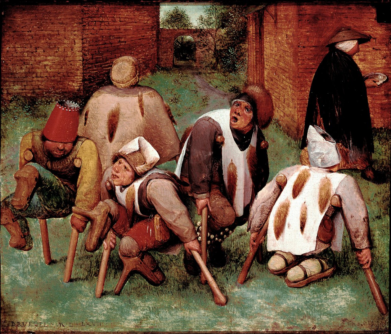 残缺的人物群，butts-de-jatte（屁股）。画家：彼得-勃鲁盖尔（或布鲁盖尔或布鲁盖尔）dit l