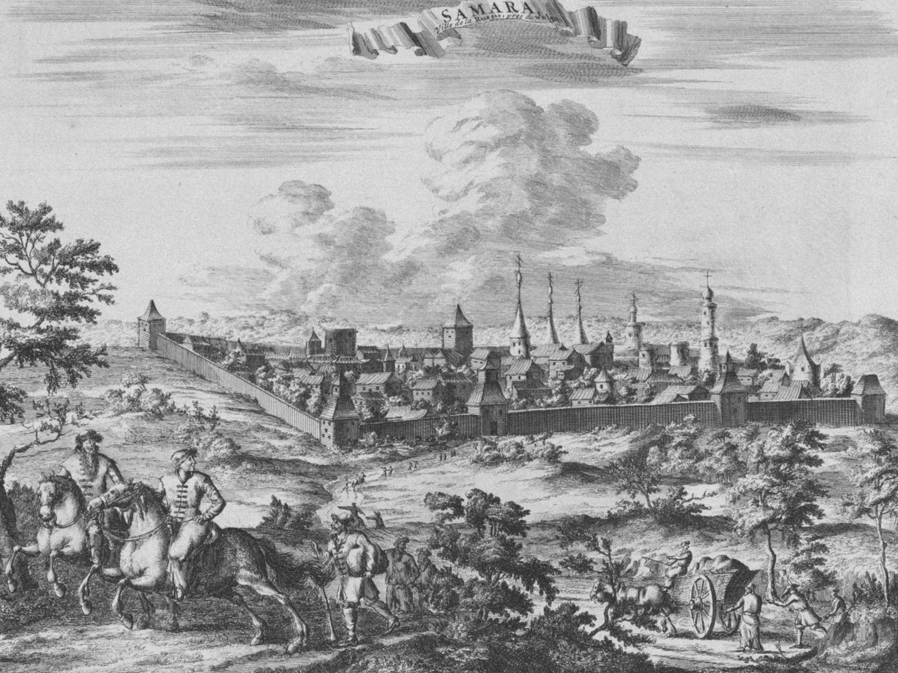萨马拉景观，1710年 作者 彼得·范德阿