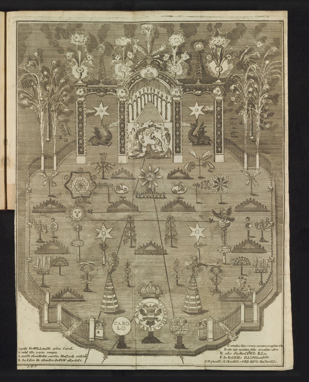 周年庆典上的焰火，1767 年 作者 彼得·沃特斯