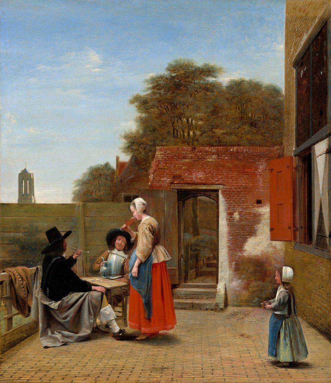 荷兰庭院 作者 彼得·霍克（Pieter de Hooch）