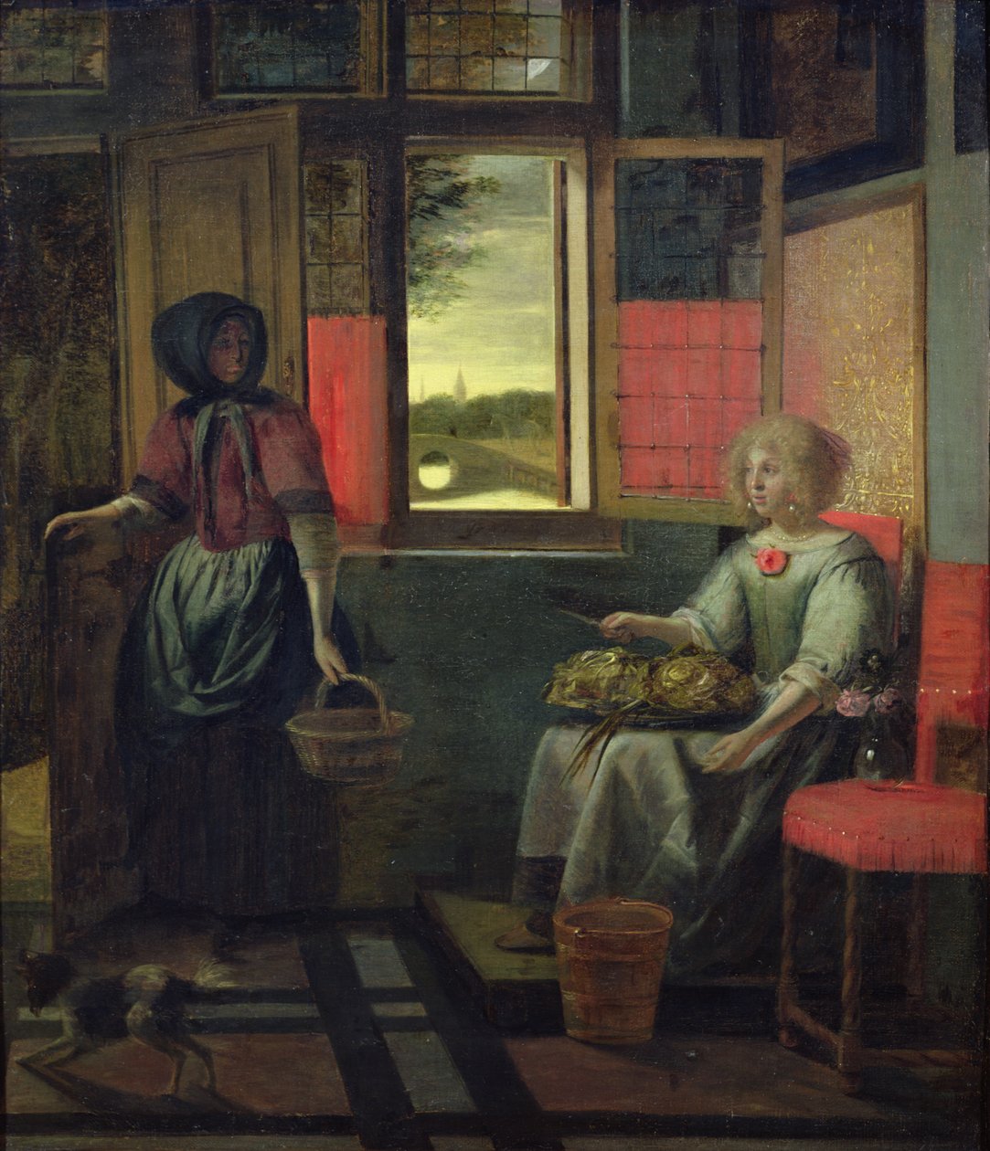 荷兰室内装饰 作者 彼得·霍克（Pieter de Hooch）