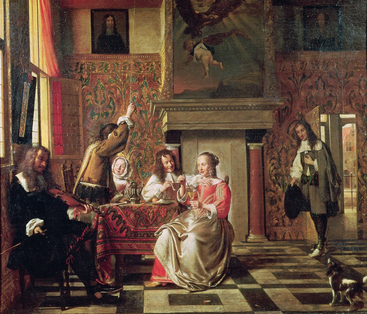 会话 作者 彼得·霍克（Pieter de Hooch）