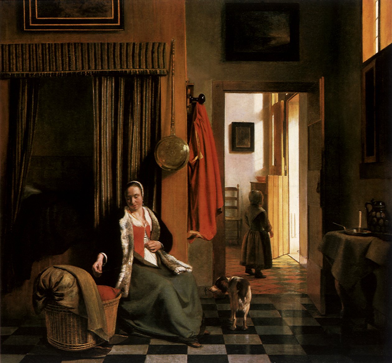 The Mother, c.1661-63 (oil on canvas) 作者 彼得·霍克（Pieter de Hooch）