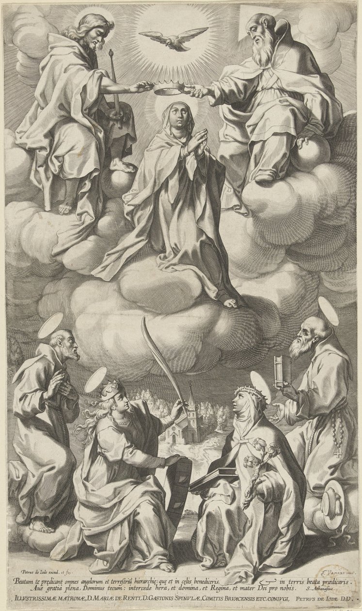 玛丽加冕 作者 Pieter de Jode (I) （归属于）