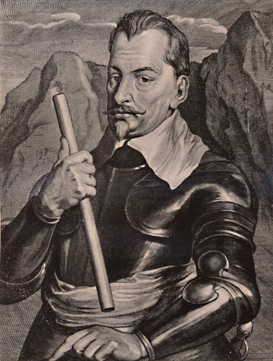 波希米亚将军阿尔布雷希特·冯·华伦斯坦，1894年，17世纪 作者 彼得·德·乔德二世